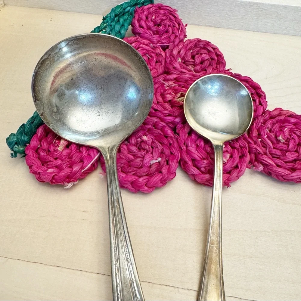 Vintage/Antique Majestic Silver Plate Ladle and a R.C.Co Silver Plate Spoon